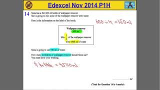 Edexcel Maths P1 Nov 2014 Higher Q14