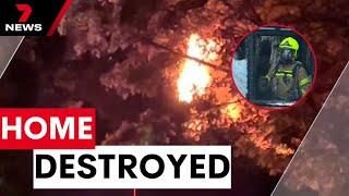 Elderly man in critical condition after escaping house fire in Northern Beaches | 7NEWS