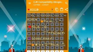 Tutorial cara menggunakan character pad - Raja Chink