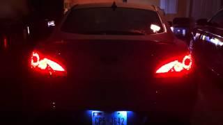 FlyRyde custom SuperLUX sequential tail lights - nighttime