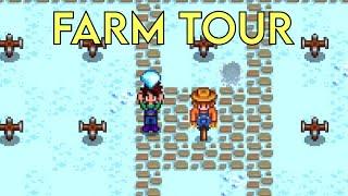 Giving a Tour of My Stardew Valley Farm! | agoodhumoredwalrus gaming