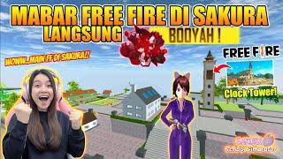 BISA MABAR FREE FIRE DI SAKURA??? LANGSUNG BOOYAH!! BURUAN COBAIN!! SAKURA SCHOOL SIMULATOR-PART 495