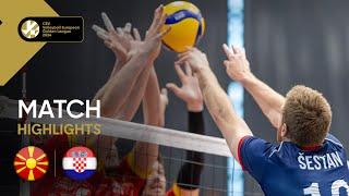 North Macedonia vs. Croatia - Match Highlights | European Golden League Men 2024