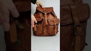 ZUCCHI - Distressed Leather Backpack by Campomaggi