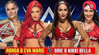 WWE 2K25 | Ronda Rousey & Eva Marie vs. Brie & Nikki Bella!  Tag Team Showdown!