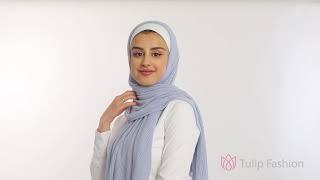 Instant Jersey Pleated Hijab from Tulip Fashion