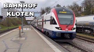 Züge beim Bahnhof Kloten | Trains at Kloten station (2023)