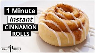 1 Minute *INSTANT* Fluffy CINNAMON ROLLS !