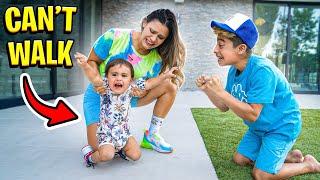 OUR BABY CAN'T WALK..  | The Royalty Family