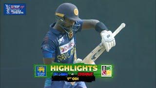 1st ODI | Sri Lanka vs Zimbabwe | 1st Innings | Highlights | 6 January 2024