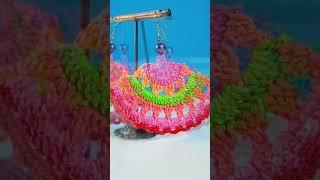 Colourful Crochet Earrings | Fashionous #shorts