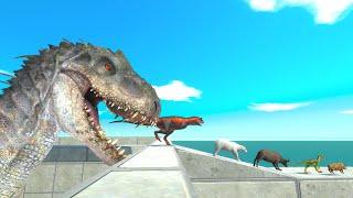 Who Will Overcome This Challenge - Indominus Rex Corridor | Animal Revolt Battle Simulator