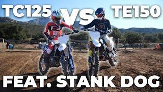 I Ride & Review Stank Dog's Supercross Bike // Husqvarna TC125 vs. TE150i