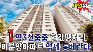 [NO.979] 작살났다 -1억3천할인 땡처리 미분양아파트 10미터 왕베란다 32평형 남향 탁트인 전망 역세권 편의인프라 최상 부천신축아파트