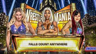 Charlotte Flair Vs Jade Cargill Vs Iyo Sky - Triple Threat Match At Wrestlemania