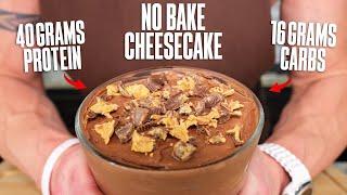 This PB Cup Protein Cheesecake Is INSANE! | Low Carb Dessert Recipe!