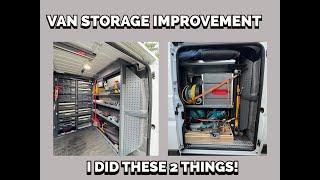 2 Work Van Storage Improvement Tips