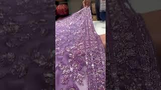 @KSHKIN @Sakshi Sindhi lavender sari Designer Saree Handmade work