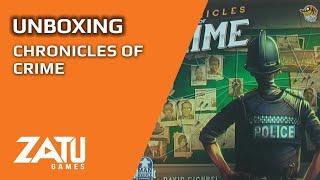 Chronicles of Crime Board Game Unboxing - Board Deck & Dice