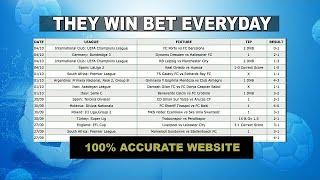 WONDERFUL FOOTBALL BETTING PREDICTION SITE YOU NEVER KNEW - 100% accurate tips everyday