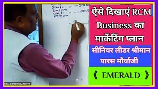 RCM Business Marketing Plan Show by Mr. Paras Maurya ~ Emerald