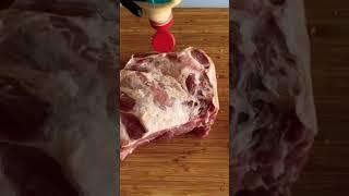 Trimming a pork butt! #bbq #barbecue #ribs #trumpetmaster77 #food #porkbutt #pork 