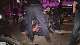 Violent clashes with San Diego police in Gaslamp caught on camera