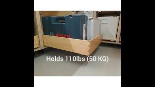 Workshop pullout shelf full extension Part 1/2