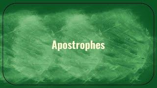 Grammar Wired! 7th Grade Apostrophes