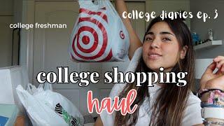 dorm room shopping HAUL | college diaries ep. 3