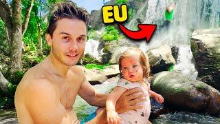 A PRIMEIRA VEZ DA SARA NA CACHOEIRA ( RONALDO SE MACHUCOU! ) | Família Galactica