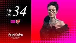 My Top 34 - Eurovision 2025 (NEW: )