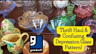 Thrift Haul and Confusing Depression Glass!