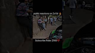 cute public reactions Zx10r  #shorts #motovlog #vlog #ninjah2