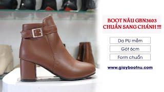 [ TP Fashion Shop] Ngất ngây với boot nâu 6cm chuẩn SANG CHẢNH GBN3603