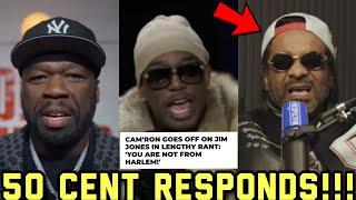 50 Cent Reacts To Cam'ron Jim Jones Rant After Jim Jones Disses Him & Cam In Justin Laboy Interview