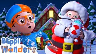 Blippi meets Santa and SNO.BO ! | Blippi Wonders Educational Videos for Kids