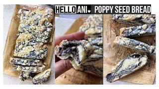 THIS BREAD IS AMAZING! Poppy Seed Bread / Mohn Zopf / Hello Ani