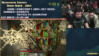 Minecraft [PC] :: SPEED RUN (0:16:40) By Bismuth #AGDQ 2014