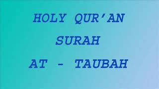 Holy Qur'an - Surah At-Taubah
