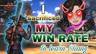 I "SACRIFICED" MY WIN RATE To Learn Shang !! | Shadow Fight 4 : Arena PvP | Shang Practice Day 1 