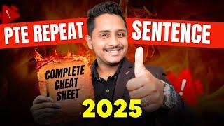 PTE Repeat Sentence Cheat Sheet 2025  | Master Every Sentence!