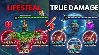 Alpha Lifesteal Build vs Alpha True Damage Build