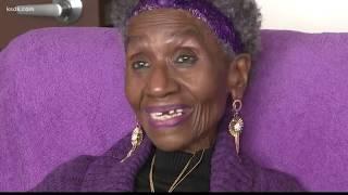 No gym, no problem! Senior walks in her living room every day