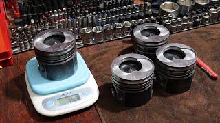 Piston weight matching for 1.9 tdi pd