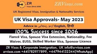 UK Visa Approvals- May 2023 UK Fiance Visa from USA Spouse Visa Switching ILR British Nationality