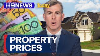 Property prices tipped to fall in Sydney and Melbourne | 9 News Australia