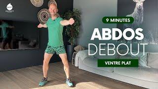 9 min ABDOS DEBOUT pour un ventre plat  Alexandre Mallier - Move Your Fit