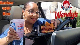 FIRST TIME TRYING WENDYS NEW SAUCY NUGGS WITH WIZARD BOO KELLY