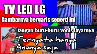 TV LED LG Gambar bergaris